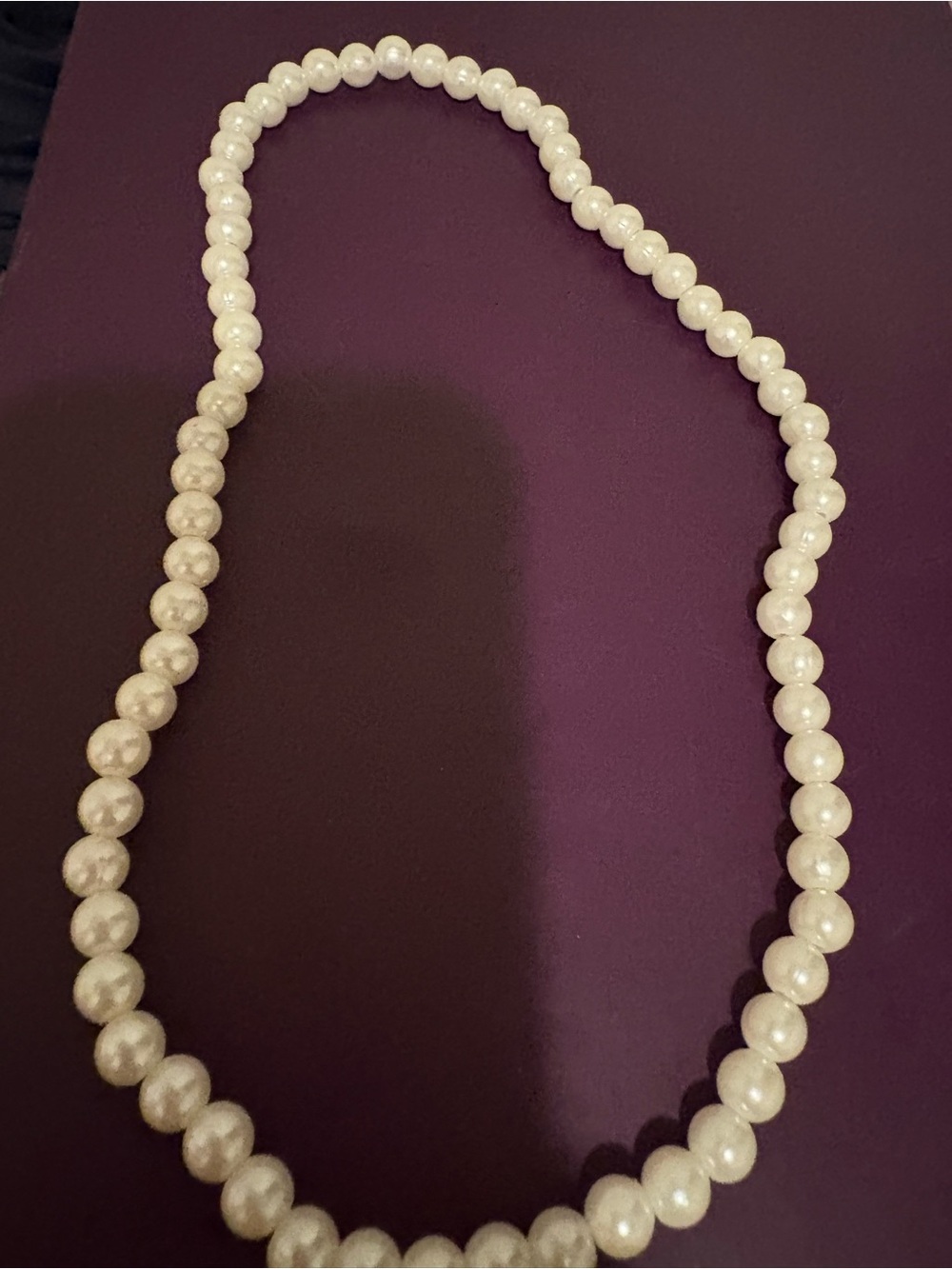 Classic White Pearl Necklace - Elegant Women's Jewelry stretchy false pearls